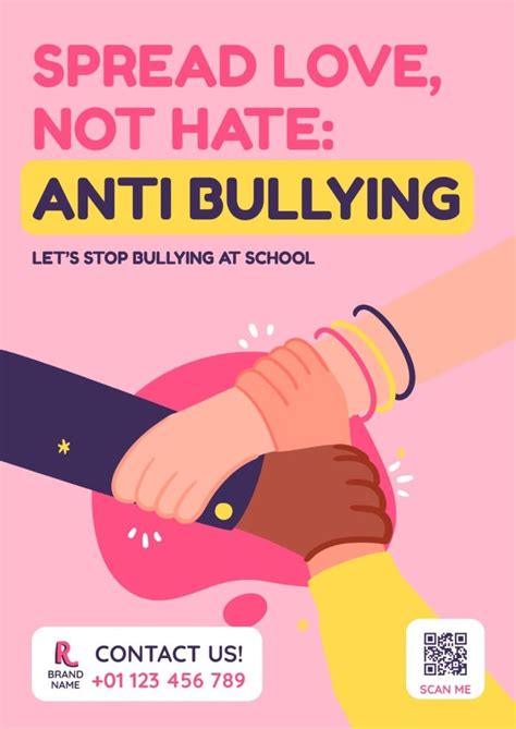 create anit bullying poster online|Free Anti Bullying Posters templates to edit .